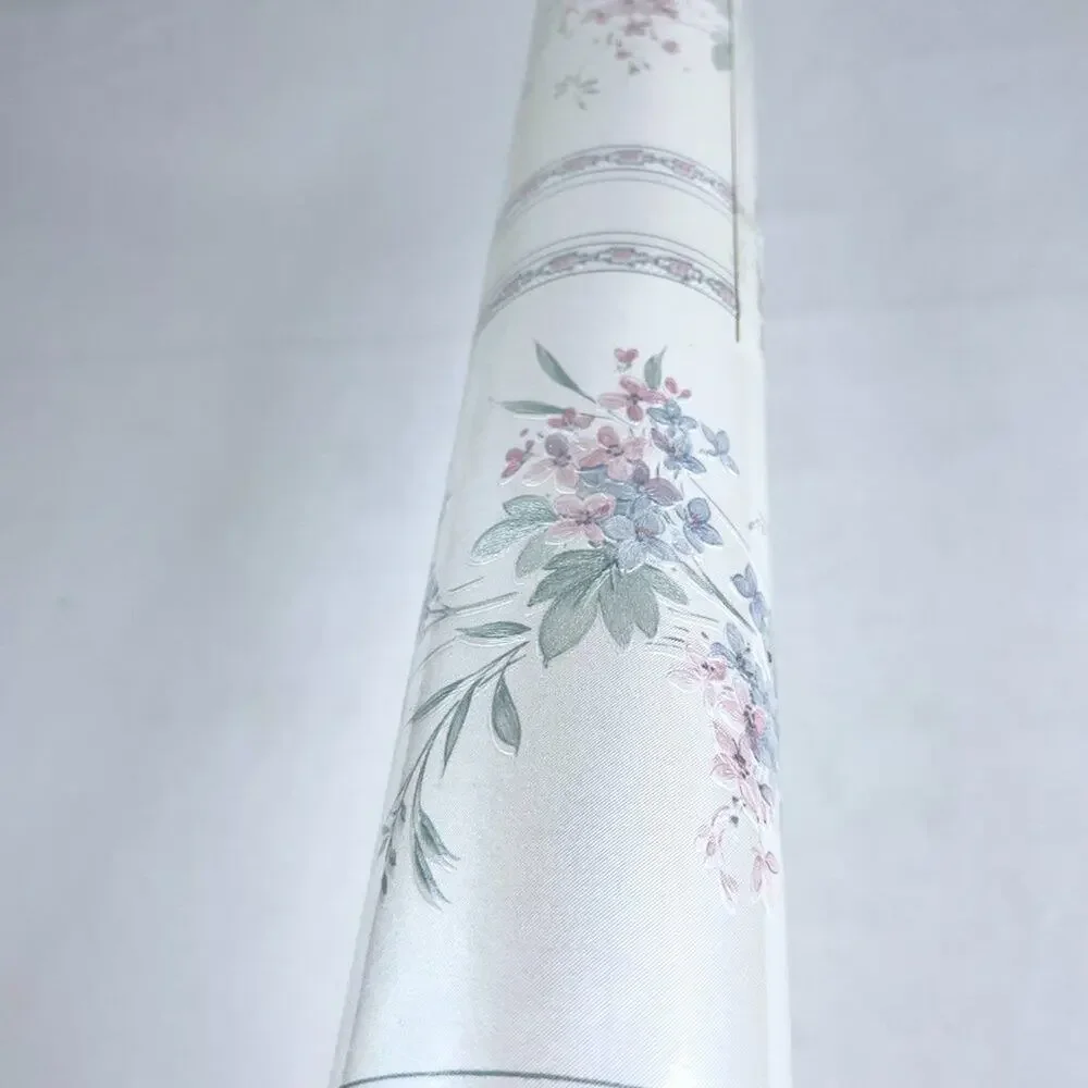 Vintage Shand Kydd Metallic Floral Wallpaper Roll